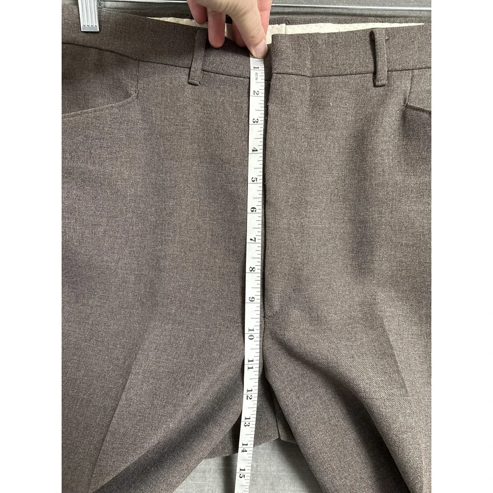 Vintage Haggar Suit 44L Blazer‎ 34x32 Pants Brown Polyester Disco 70s 80s USA